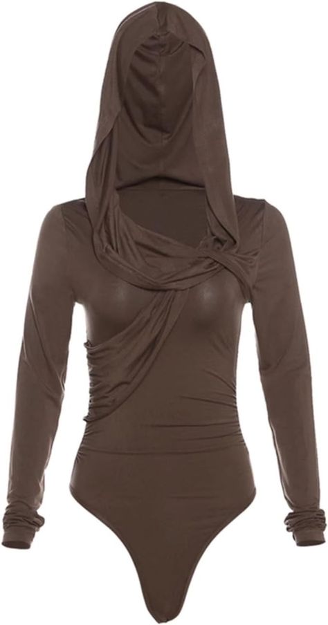 QJK Brown Hooded Long Sleeve Shirt Grunge Shirts Women Women’s Novelty Shirt Tight Women's Blouses Y2K Hoodie (Brown,S,Small) at Amazon Women’s Clothing store Grunge Shirts, Hooded Jumpsuit, Earth Tone Dress, Hooded Long Sleeve Shirt, Grunge Shirt, Y2k Hoodie, Swimwear Trends, Novelty Shirts, Women's Blouses