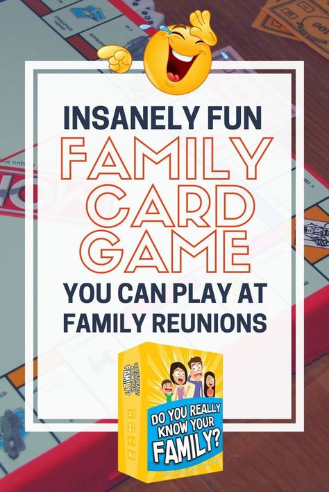 Add a splash of fun to your family get-togethers with our Do You Really Know Your Family Game! Show off your playful side while getting closer to your family and take on goofy challenges and explore interesting questions. Game is simple! Draw cards, answer questions, tackle challenges, and be the first to collect 15 cards to become the ultimate family champion! Upgrade your game night now! Laugh, bond, and compete to truly know your family best. Family Conversation Starters, Family Conversation, Family Card Games, Reunion Games, Family Reunion Games, Do You Really, Conversation Starters, Interesting Questions, Family Games