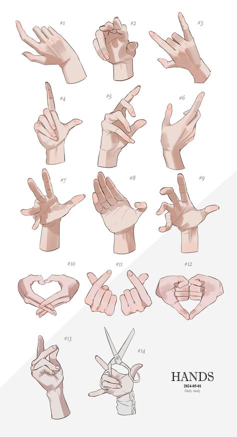 Anime Hands, Human Anatomy Drawing, Hand Drawing Reference, Hand Reference, Body Reference Drawing, Hello Kitty Drawing, Digital Painting Tutorials, Hand Sketch, Figure Drawing Reference