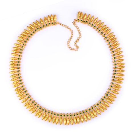 Mullamottu mala Bhima Jewellers, Light Weight Gold Jewellery, Kerala Jewellery, Bridal Diamond Necklace, Saree Jewellery, Traditional Ornaments, Fancy Jewelry Necklace, Choker Designs, Beautiful Gold Necklaces