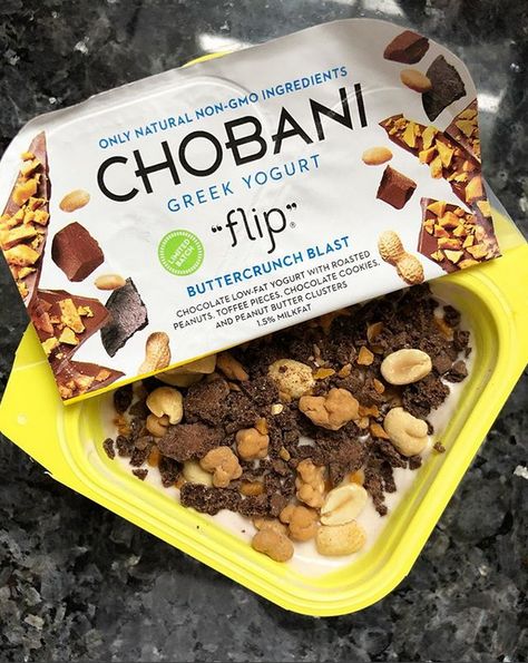 Chobani Flips Buttercrunch Blast Chobani Flips Diy, Diy Chobani Flips, Chobani Flips, Healthy Sweet Snacks, The Breakfast Club, Learn To Cook, Sweet Snacks, Non Gmo, Greek Yogurt