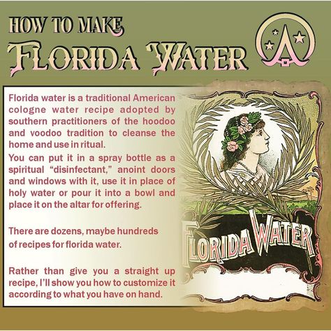 Wicca Academy on Instagram: “Florida Water made its grand introduction in the U.S. in 1808. It was very popular with both men and women as they found a myriad of uses…” Spiritual Water, Magick Herbs, How To Make Water, Sacred Water, Florida Water, Baby Shower Crafts, Energy Healing Spirituality, Water Recipes, Holy Water