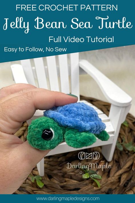 Mini Sea Turtle Crochet Pattern Free, Crochet Seaweed Free Pattern, Crochet Amigurumi Turtle, Mini Turtle Crochet Pattern Free, Crochet Turtles Free Patterns, Crochet Animals Free Patterns Easy Video Tutorials, Small Crochet Plushies, Sea Turtle Crochet Pattern, Crochet Turtle Pattern Free