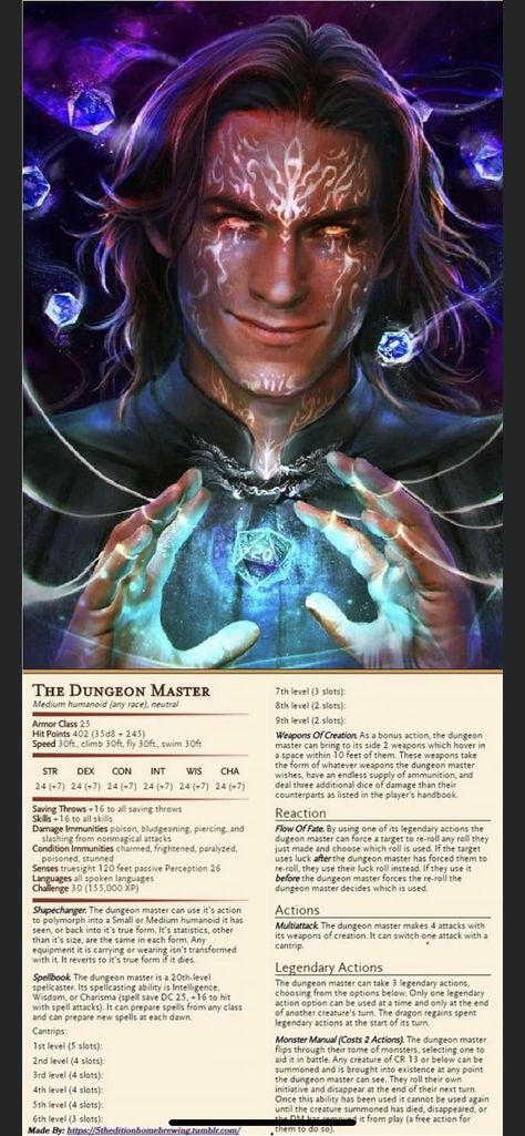 Dnd Homebrew Monsters Cr 30, Druidic Focus Ideas Dnd, Dnd Dungeon Master Art, Cr 30 5e, Stat Block 5e, Dnd Monster Art, Dnd Homebrew Items, Dungeon Master Art, Dm Dnd