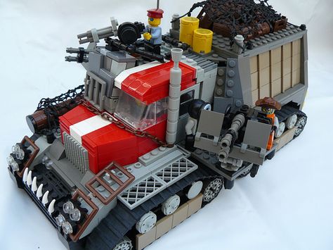 Oregon Trail: Apocalypse Edition | by [Carter] Lego Apocalypse Vehicles, Lego Zombie Apocalypse, Halloween Legos, Survival Vehicle, Lego Apocalypse, Lego Zombies, Lego Dragon, Lego Machines, Lego Vehicles