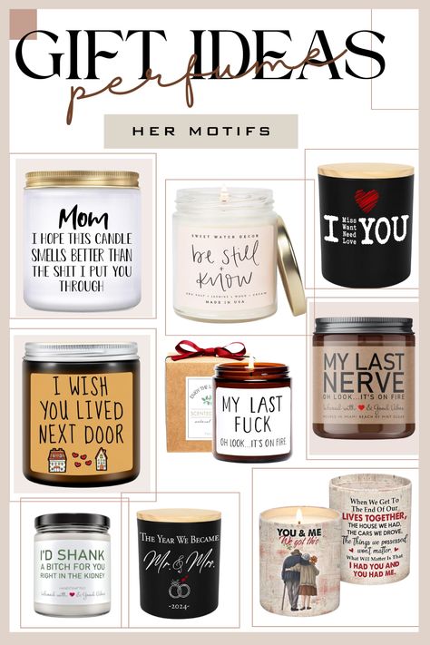 Christmas Candle Gift Ideas - these are some of our best Christmas Candle Gift Ideas - this will certainly be great gift ideas | candle gift ideas | Christmas candle gift set | funny candle quotes Candle Gift Box Ideas, Christmas Gift Guide Mom, Candle Quotes Funny, Candle Gift Basket, Kids Christmas Gift Guide, Quotes Her, Candle Gift Ideas, Grandparents Christmas Gifts, Gift Box Ideas