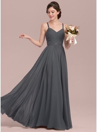 A-Line/Princess Sweetheart Floor-Length Ruffle Zipper Up Spaghetti Straps Sleeveless No Steel Grey Spring Summer Fall Winter General Plus Chiffon Lace Height:5.7ft Bust:33in Waist:24in Hips:34in US 2 / UK 6 / EU 32 Bridesmaid Dress, JJsHouse.co.uk Grey Maid Of Honor Dress, Dark Gray Bridesmaid Dresses, Steel Grey Bridesmaid Dresses, Steel Grey Bridesmaid Dress, Gray Bridesmaid Dresses, Dark Grey Dress, Stylish Prom Dress, Lace Bridesmaid Dress, Perfect Bridesmaid Dress