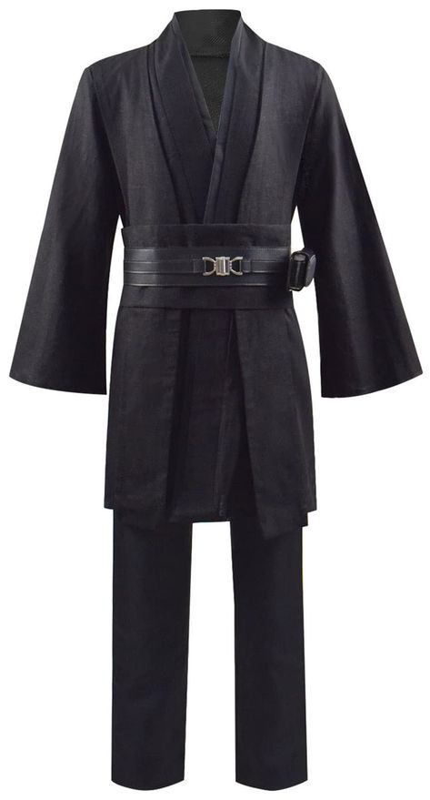 Dark Jedi Costume, Obi Wan Costume, Luke Skywalker Costume Kids, Kids Jedi Costume, Jedi Clothes, Anakin Skywalker Cosplay, Obi Wan Kenobi Costume, Tunic Costume, Jedi Robes