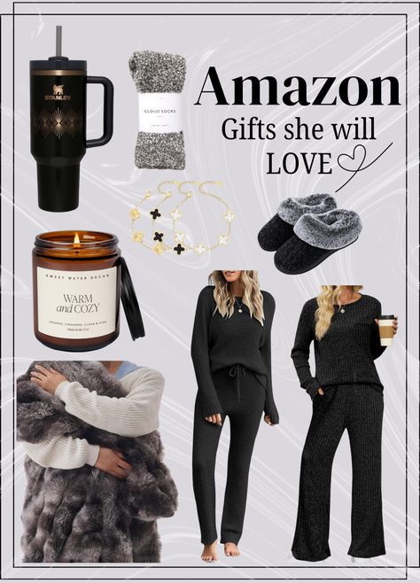 Comfy cozy gifts she (or you!) will LOVE! 
#founditonamazon #Stanley #giftsforher cute outfits Cozy Gift Ideas, Cozy Gifts, Cozy Gift, Sock Gifts, Amazon Gifts, Comfy Cozy, Favorite Products, Warm And Cozy, Gifts For Her