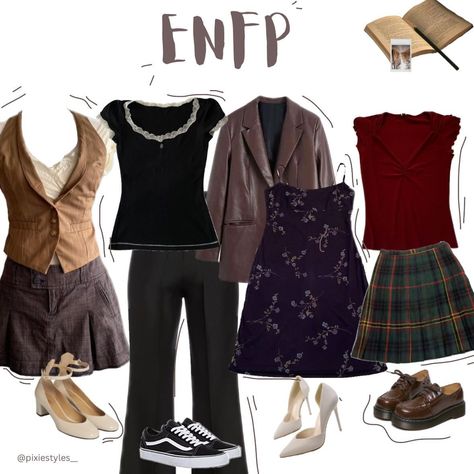 Mbti personalities pt-2. Make sure to save for inspo 🫶🏻. Have a great day/night! Lots of love. #mbti #moodboard #moodboardaccount #pinterest #aesthetic #fyp #fypシ #fypage #explorepage #outfits #fall #lookbook #harrypotter #post #esfj #enfp Enfp Personality Aesthetic, Enfp Outfits, Enfp Aesthetic, Mbti Fashion, Aesthetic Lookbook, Enfp Personality, Inspo Fits, Fall Lookbook, Mbti Personality