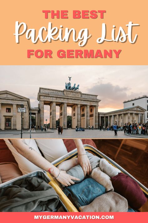 Germany Packing List, Frankfort Germany, Trip Outfit Summer, Germany In Winter, Fall Packing List, Trip To Germany, Summer Packing Lists, German Travel, Germany Vacation