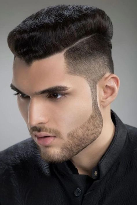 Embrace the bold and stylish Box Fade, a standout choice in Indian men's hairstyles. This sharp, angular cut offers a modern twist, highlighting your features with precision and flair. Perfect for those looking to make a statement, the Box Fade pairs well with various hair textures, making it a versatile option. Ready to transform your look? Dive into the world of Indian men's hairstyles with the Box Fade and turn heads wherever you go. Save this pin for your next barber appointment! Box Fade, Box Haircut, Indian Hairstyles Men, Greaser Hair, Men's Hairstyles, Slicked Back Hair, Hot Hair Styles, Hair Images, Curly Hair Men