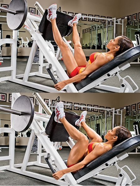 WIDE-STANCE LEG PRESS Leg Press Workout, Leg Press Machine, Hamstring Workout, Michelle Lewin, Leg Press, Lower Body Workout, Muscle Fitness, Glutes Workout, Leg Workout