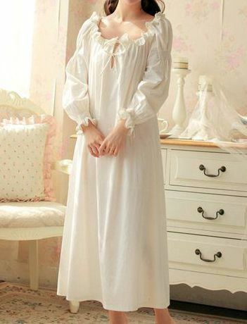 Medieval Pajamas, Cute Nightgowns, Night Wear Dress, Victorian Nightgown, Night Gown Dress, Ac New Leaf, Vintage Nightgown, Night Dress For Women, Nightgowns For Women