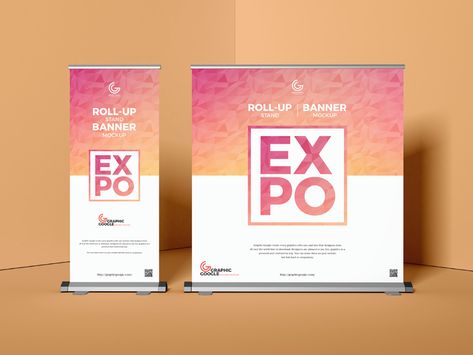 Free Expo Roll-Up Stand Banner Mockup on Behance Branding Mockups Free, Standing Banner Design, Banner Mockup, Banner Stand, Graphic Design Collection, Free Mockup Templates, Free Banner, Welcome Banner, Free Psd Mockups Templates