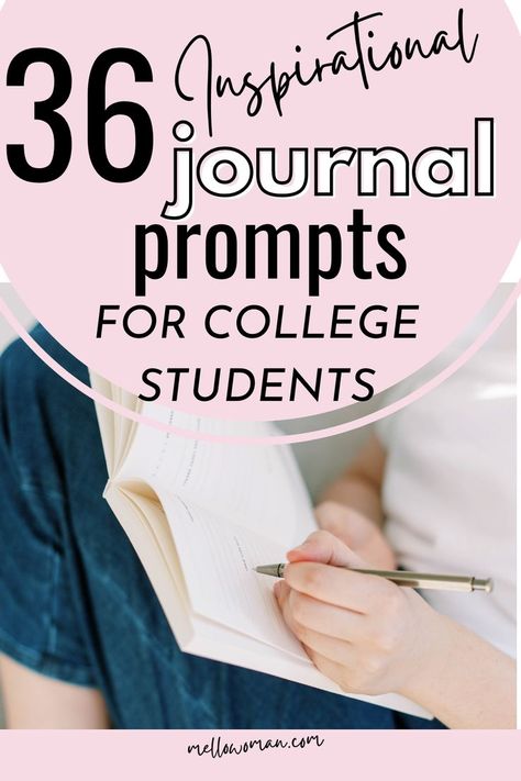 Journal Prompts For College Students, Writing In A Journal, Prayer Journal Prompts, College Letters, Journal Topics, Student Journal, Types Of Journals, Tips To Be Happy, Building Self Esteem