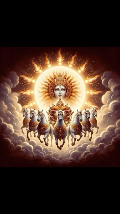 Surya Bhagwan Images, Surya Dev Images, Vastu Wallpaper, Lord Surya Bhagavan Images, Surya Bhagwan, 7 Horses Running Painting Vastu Wallpaper, Music While Studying, Surya Bhagavan, Vishnu God