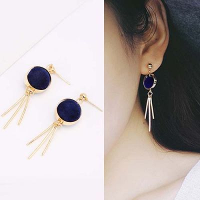 02C5B3rRound PomPom Earrings Navy Rp. 26.000  RESELLER DISC 25% Order Via Whatsapp 081385902726 via Tokopedia Shoppaeonniid #shoppaeonni #antingbunga #antingkeren #antingkekinian #antingkorea #anting #antingpanjang #antingtassel #antingemas #antingmurah #antingootd #ootd #kekinian #antinglucu #antingcewe #jualanting #reseller #dropship #like4like #jualanku #trustedolshop Ear Cuff, Ootd, Cuff, Drop Earrings