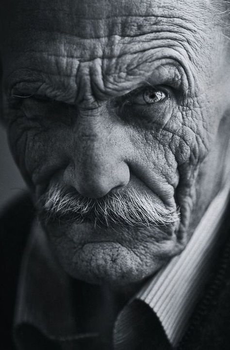 Old Man Portrait, 얼굴 드로잉, 얼굴 그리기, Old Faces, Face Photography, Foto Art, Face Expressions, Human Face, Black And White Portraits