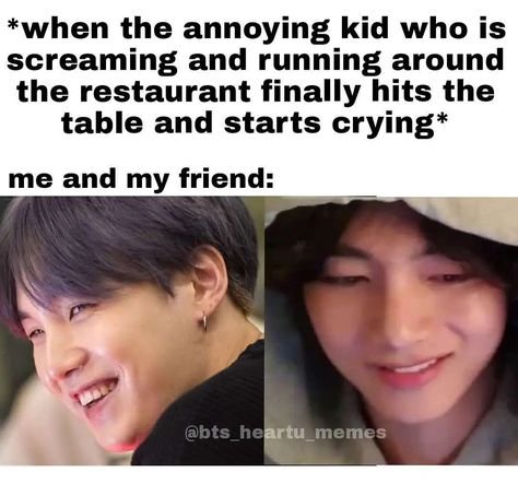 Memes Bts English Funny, Blackpink And Bts Wallpaper, Bts Funny Memes Lol, Army Jokes Funny, Bts Memes Funny, Bts Funny Memes, Bangtan Boys Funny, Annoying Kids, Army Jokes