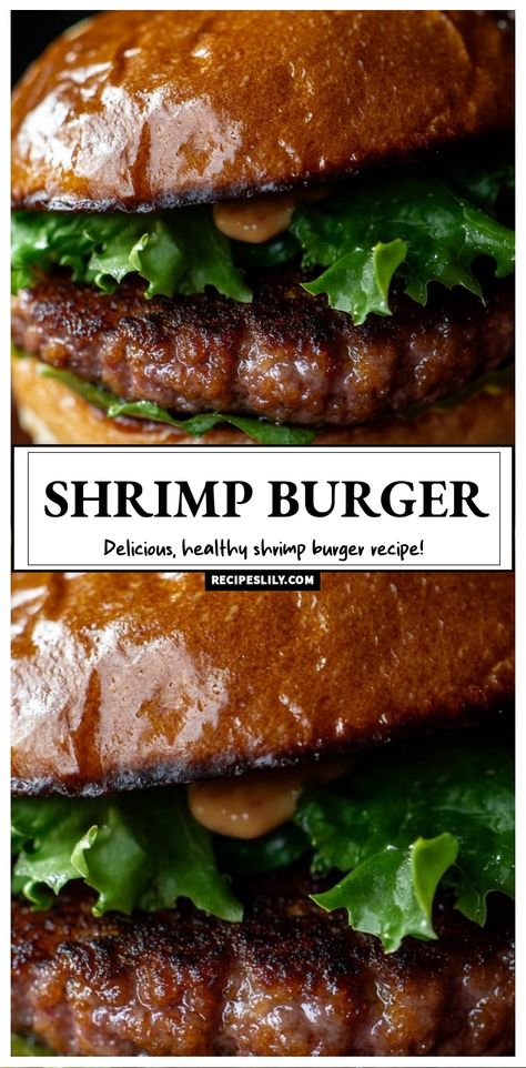 Join me in creating a mouthwatering shrimp burger that's both healthy and satisfying! This recipe features succulent shrimp patties topped with fresh greens, all nestled in a perfectly toasted bun. Perfect for summer grilling or a weeknight dinner! Shrimp And Crab Burgers, Shrimp Burger Recipe, Crab Burger, Shrimp Patties, Shrimp Burgers, Smoked Shrimp, Shrimp Burger, Flavorful Shrimp, Sea Food Recipes