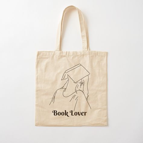 Bookish Tote Bag, Bookish Tote Bag With Letter Print, Everyday Bookish Tote Canvas Bag, Bookish Rectangular Canvas Bag, Diy Tote Bag Design, Handpainted Tote Bags, Bookish Cotton Tote Bag, Totes Ideas, Hello Kitty Crafts