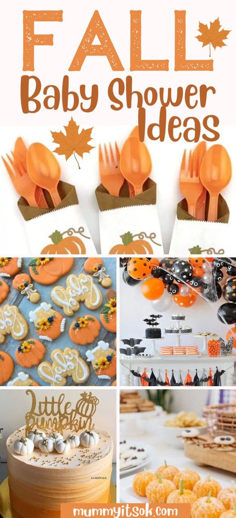 Creating the perfect fall baby shower is simple with this handy guide. Includes fall baby shower food ideas, fall baby shower decorations, fall baby shower themes and more! Fall Theme Decorations, November Baby Shower Themes Boys, Little Pumpkin Baby Shower Food Ideas, Fall Baby Shower For Boy, Fall Baby Sprinkle Ideas For Boys, Diy Fall Baby Shower Decorations, Fall Baby Shower Menu Ideas, Baby Shower Fall Theme Boys, Fall Baby Shower Ideas For Boys Themes