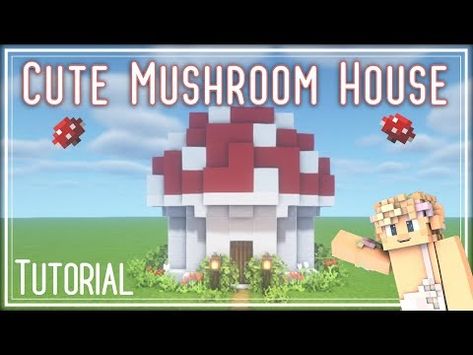 MINECRAFT Tutorial : Cute Mushroom Fairy House - YouTube Cute Mushroom House, Minecraft Mushroom, Mushroom Goddess, Mushroom Statue, Mushroom Fairy House, Build Inspiration, Mushroom Fairy, Cute Mushroom, Mushroom House