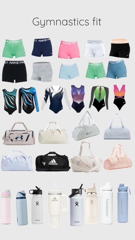 Cheer Practice Outfits, Everyday Outfits Fall, Gymnastics Bags, Cheer Bag, Gymnastics Skills, Cheer Practice, School Bag Essentials, Practice Outfits, Gymnastics Outfits