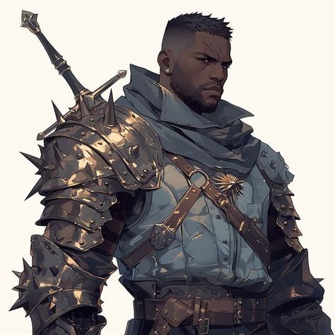 Pirate Paladin Dnd, Pirate Rpg, Black Pirate Character Design, Futuristic Pirate Character Design, Pirate D&d Character, Alien Character, Dungeons And Dragons Classes, Knight Art, Black Anime Characters