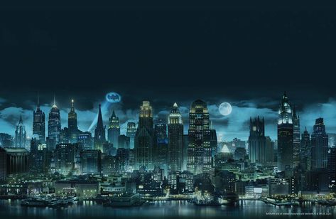 Gotham City Aesthetic, Gotham Skyline, Batman Christmas, Batman City, Batman Gotham City, Eyeball Tattoo, Art Deco Theme, Episode Interactive Backgrounds, Batman Stuff