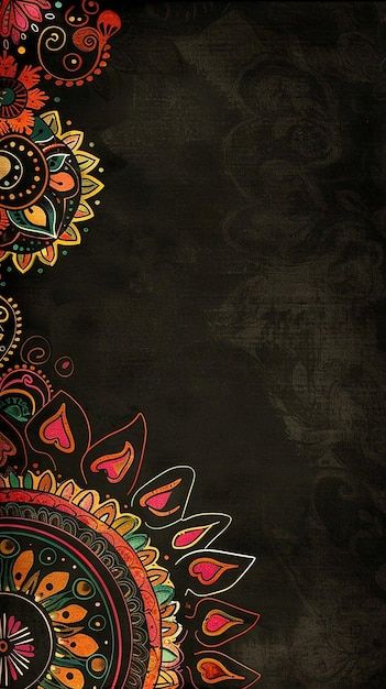 Indian Mandala Design, Indian Aesthetic Background, Header And Footer Design, Indian Aesthetic Wallpaper, Traditional Background, Krishna Radhe, Footer Design, Indian Mandala, Backgrounds Phone