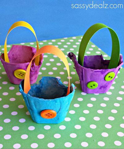 Egg Carton Easter Basket Craft for Kids - Sassy Dealz Egg Carton Crafts For Adults, Egg Carton Easter, Teenager Easter Basket, Easter Basket Craft, Diy – Velikonoce, Adult Easter Baskets, Easter Basket Crafts, Boys Easter Basket, Crafty Morning