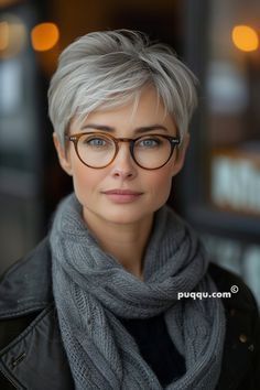 Sassy Pixie Haircut, Haircuts For Gray Hair, Natural Short Hairstyles, Short Grey Haircuts, Haircut Gray Hair, Short Hairstyles For Black Women, Grey Hair Looks, Hair Pics, Short Sassy Haircuts