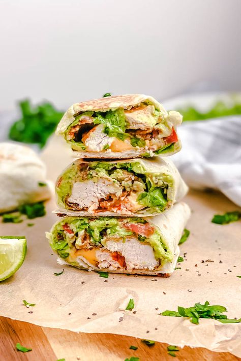 Extra Crispy Chicken Wrap Recipe - The Yummy Bowl Pan Fried Breaded Chicken, Tortilla Wrap Recipe, Snack Meal Prep, Extra Crispy Chicken, Fried Breaded Chicken, Chicken Wrap Recipe, Crispy Chicken Wraps, Yummy Bowl, Avocado Wrap