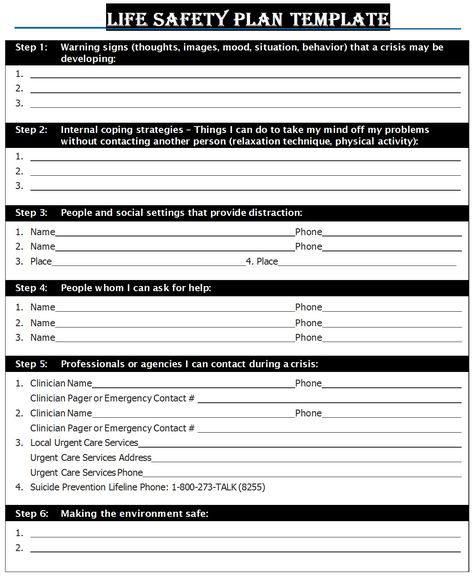 How To Make A Life Safety Plan Templates - Free Report Templates Safety Plan, Weekly Meal Planner Template, Meal Planner Template, Company Work, Weekly Meal Planner, Report Template, Templates Free, Meals For The Week, Meal Planner