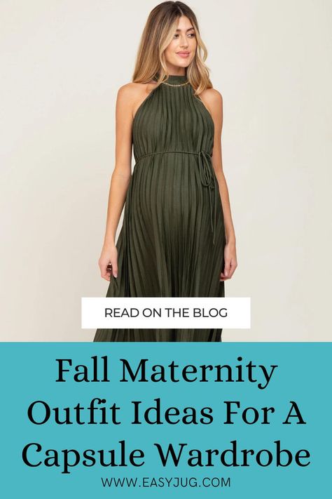 Are you looking for pregnancy fall outfits? These fall maternity outfit ideas cover a wide range of staples from bottoms, tops, and pregnancy dresses. These outfits are maternity essentials because you can wear them from pregnancy to postpartum. Click here for maternity fall outfit ideas and learn why capsule wardrobes are a must have for every pregnancy! Pregnancy Fall Outfits, Stylish Maternity Wear, Stylish Capsule Wardrobe, Maternity Outfit Ideas, Maternity Essentials, Fall Maternity Outfits, Pregnancy Dresses, Maternity Outfit, Pregnancy Essentials