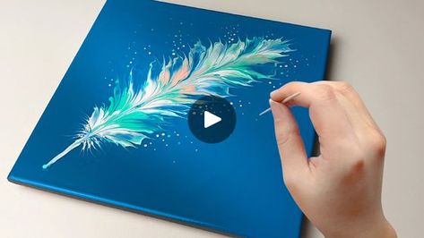 1M views · 1.2K reactions | WOW! A beautiful feather |  Easy Painting ideas | WOW! A beautiful feather |  Easy Painting ideas | By Designer Gemma77Facebook Art Of Painting, Easy Painting Ideas, Feather Painting, Art Painting Acrylic, Easy Paintings, Painting Ideas, Acrylic Painting, Art Painting, Art