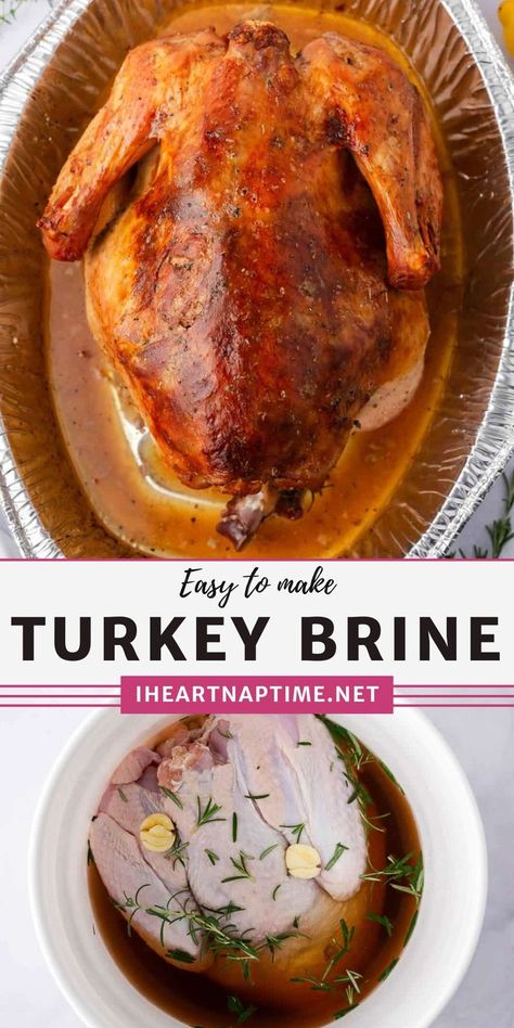 How To Brine A Turkey Easy How To Cook, Easy Brine For Turkey Recipes, Quick Turkey Brine Recipes Easy, Overnight Turkey Brine, How To Make Brine For Turkey, Best Turkey Brines, How To Bribe A Turkey, Brimming A Turkey, How To Brine Turkey In A Bag