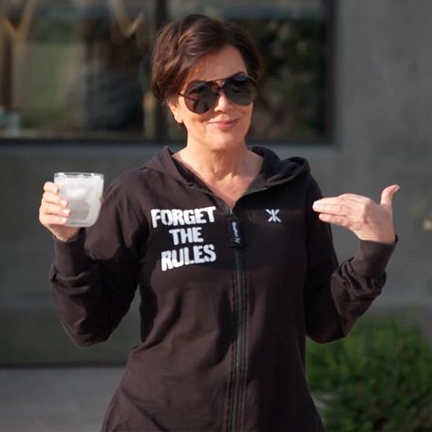 Kris Jenner Sunglasses, Kris Jenner, Kardashian Jenner, The Rules, Designer Sunglasses, Male Model, Selfies, Adidas Jacket, Rain Jacket