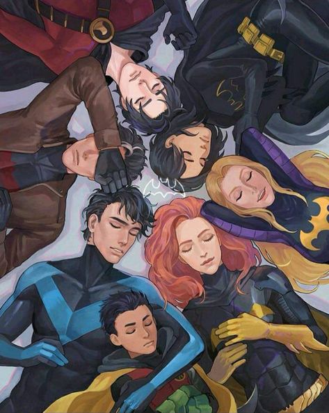 Batfamily Fanart, Art Dc Comics, Teen Titans Fanart, Wayne Family, Univers Dc, Batman Funny, Arte Dc Comics, Batman Comic Art, Batman Universe