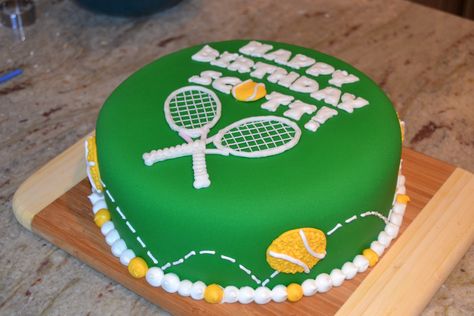 Tennis Birthday Cake Pickleball Cake Ideas, Tennis Birthday Cake, Tennis Cakes, Tennis Birthday Party, Tennis Cake, Rodjendanske Torte, Red Birthday Cakes, Tennis Birthday, Thematic Cake