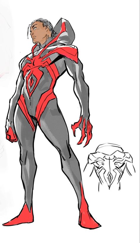 Spiderman Alternate Suits, Miles Morales Redesign, Miles Costume, Spider Reference, Venom Suit, Spider Nest, Designing Characters, Miles Spiderman, Spiderman Suits