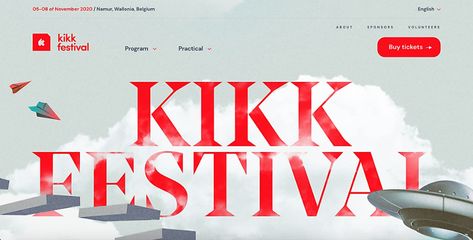 KIKK 2020 Festival Website Design, Festival Website, Event Website, International Festival, Interactive Art, Creative Event, Communication Art, Web Design Trends, Japan Design