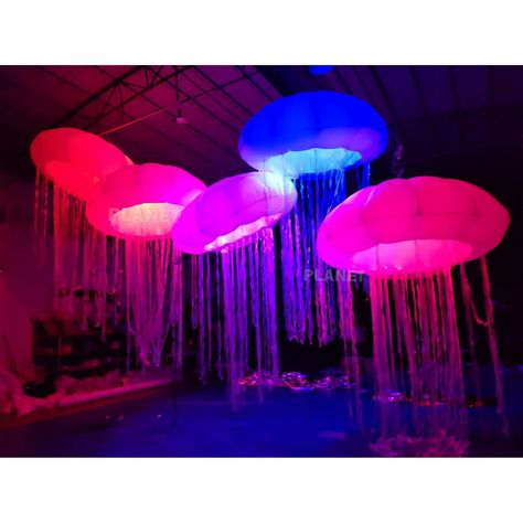 Inflatable Jellyfish Giant lamp 3.3*8.3FT LED Lighting 16 Colors for Party, Bar, Event Wedding Decoration Jellyfish lamp (1 Pcs) - Walmart.com