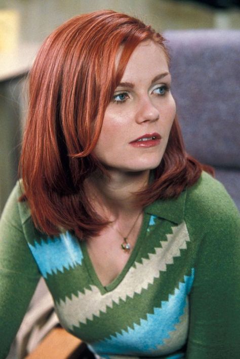 Mary Jane Watson Kirsten Dunst, Mary Jane Spiderman, Short Red Hair, Jane Watson, Bad Haircut, Mary Jane Watson, Trendy Haircuts, Kirsten Dunst, Girl Next Door