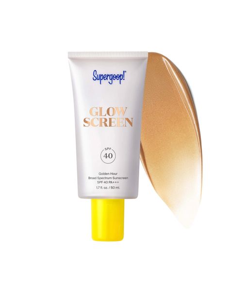 Glowscreen Supergoop, Yellow Wishlist, Gift Wishlist Ideas, 13 Birthday Gifts, Super Goop, Supergoop Sunscreen, Supergoop Glowscreen, Dream Routine, Dream Skincare