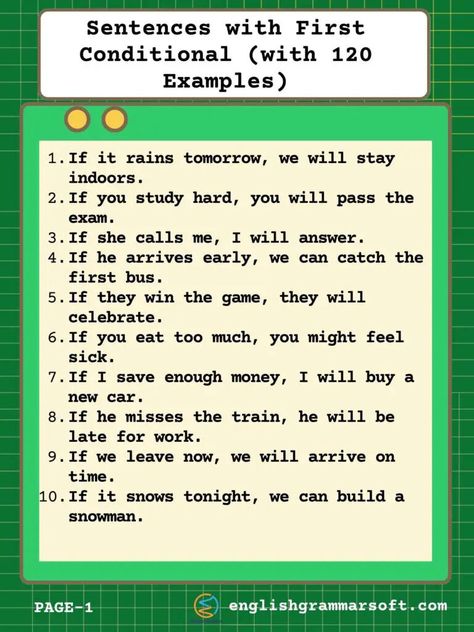 🌟✨ Explore the world of First Conditional sentences and unleash the power of possibilities! 🌈✨ Dive into captivating examples that blend imagination and logic. 🚀📝 #FirstConditional #GrammarMagic First Conditional Sentences, First Conditional, Conditional Sentences, First Bus, Learn English Grammar, Speaking Skills, Feeling Hungry, Dance Routines, Winning The Lottery