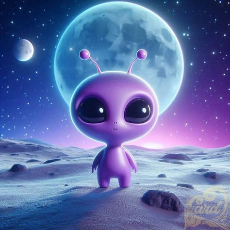 Alien Cute, Purple Alien, Cute Alien, Ecole Art, Color Lila, Voodoo Dolls, Easy Hairstyles For Long Hair, Didi, Aliens