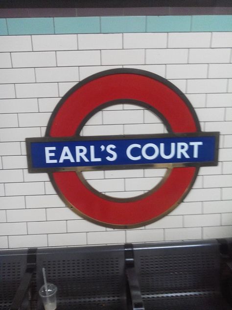 Earl's court . London tube station Tube Stations London, Earls Court London, London Underground Stations, Earls Court, London Vibes, London Tube, England London, Tube Station, Bridget Jones